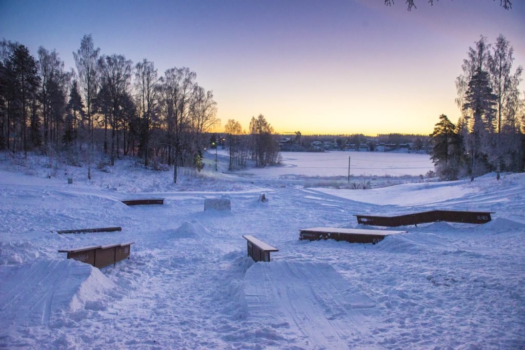 Railpark på Elverum folkehøgskole
